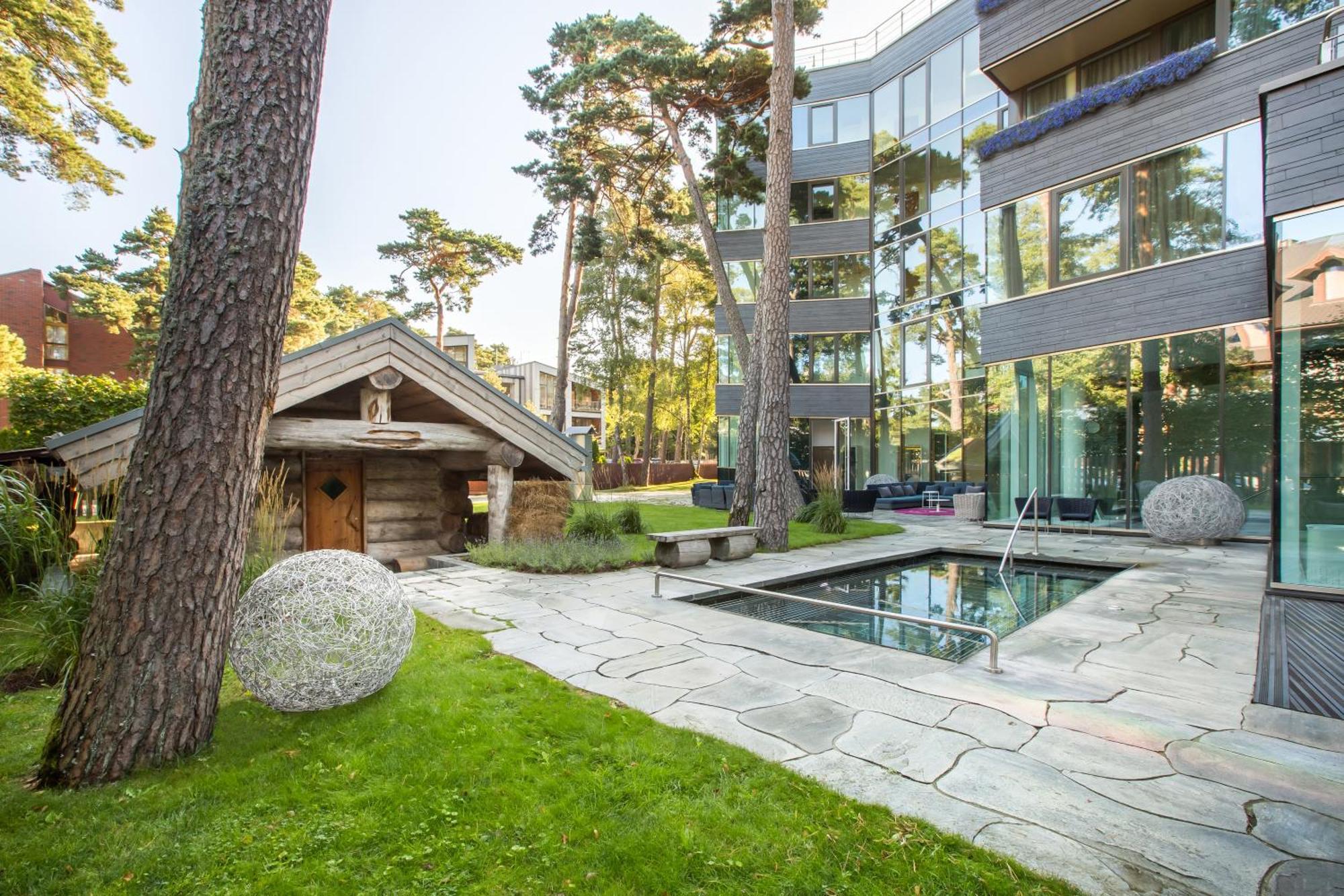 Palanga Life Balance Spa Hotel Exterior foto The hotel's garden
